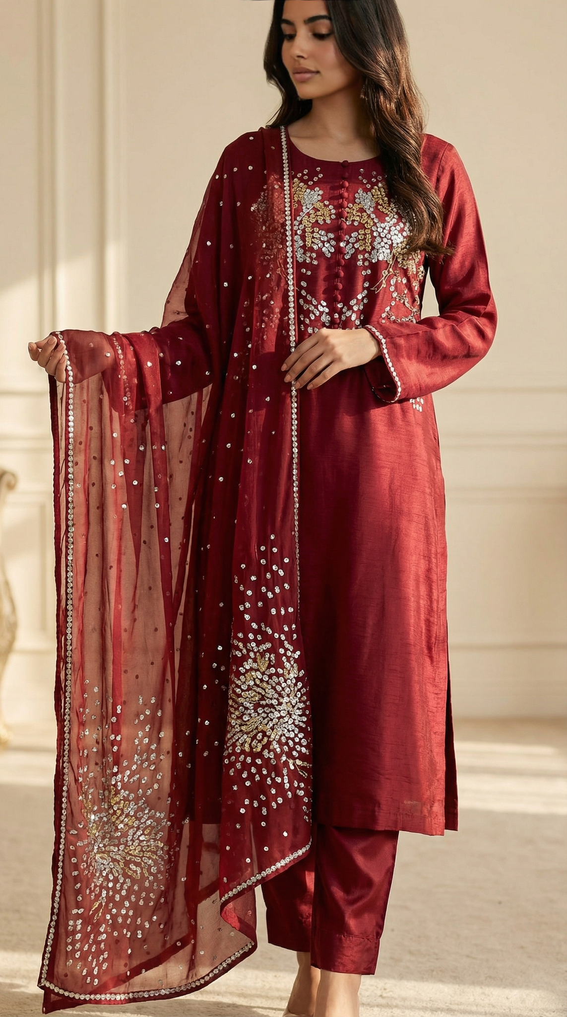 Ruby Red 3-Piece Suit