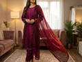Magenta Shisha Silk 3-Piece